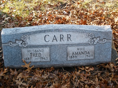 Amanda Bullock Carr gravestone, Class of 1907