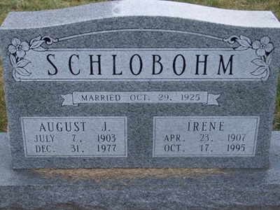 August Schlobohm gravestone, Class of 1924