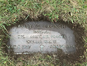Billy Cronch gravestone, Class of 1945