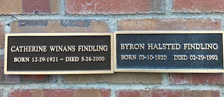 Byron Findling gravestone, Class of 1938