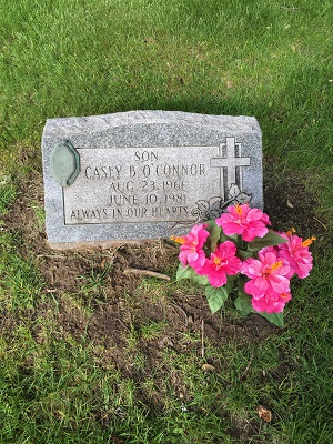 Casey O'Connor gravestone, Class of 1980
