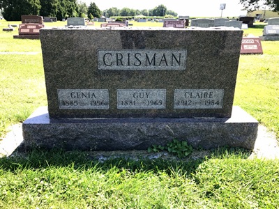 Claire Crisman gravestone, Class of 1931