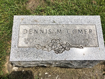 Dennis Porch Comer gravestone, Class of 1956