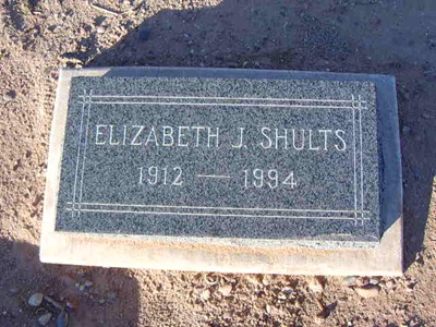 Elizabeth (Beth) Erickson Shults gravestone, Class of 1931