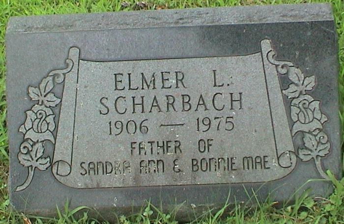 Elmer Scharbach gravestone, CLass of 1924