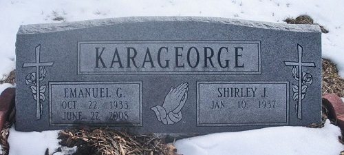 Emanuel Karageorge gravestone, Class of 1952