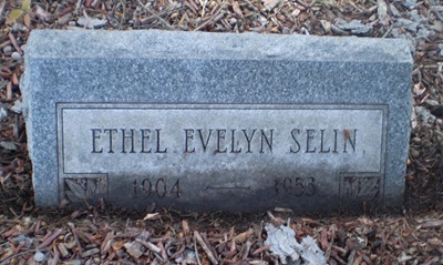 Ethel Carlson Selin gravestone, Class of 1922