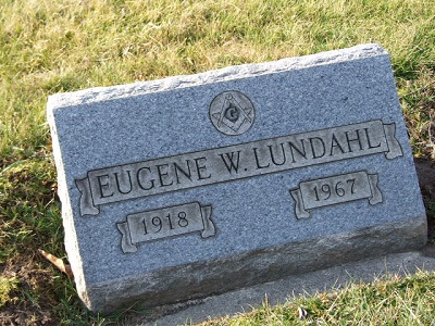 Eugene Lundahl gravestone, Class of 1936