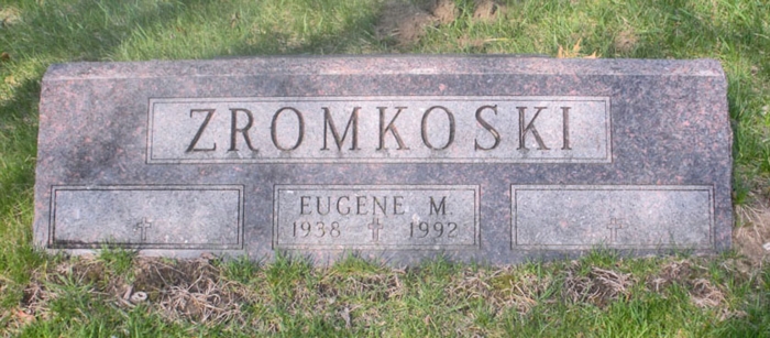 Eugene Zromkoski gravestone, Class of 1956