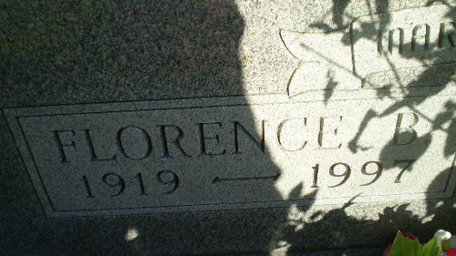 Florence Rossow Jackson gravestone, Class of 1937