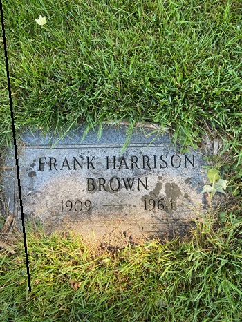 Frank Brown gravestone, Class of 1927
