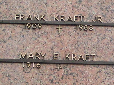 Frank Kraft, Jr. gravestone, Class of 1931