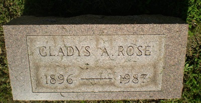 Gladys Maxwell Rose gravestone, Class of 1913