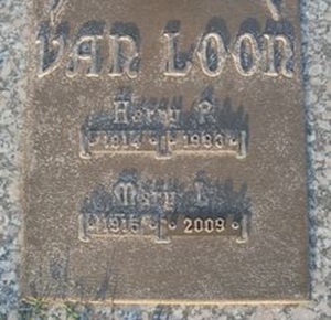 Harry Van Loon gravestone, Class of 1932