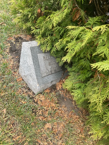 Halen Englund (England) Carlson gravestone, Class of 1927