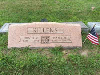Isabel Mellon Killens gravestone, Class of 1928