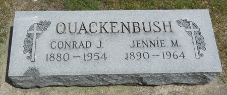 Jennie Carlson Quackenbush gravestone, Class of 1906