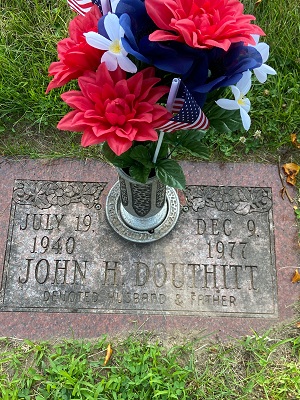 John Douthitt gravestone, Class of 1959