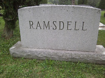 Leroy Ramenstein Ramsdell gravestone, Class of 1912