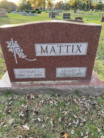 Lillian King Mattix gravestone, Class of 1931