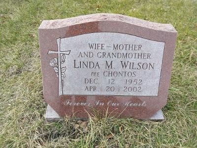 Linda Chontos Parrish WIlson gravestone, Class of 1971