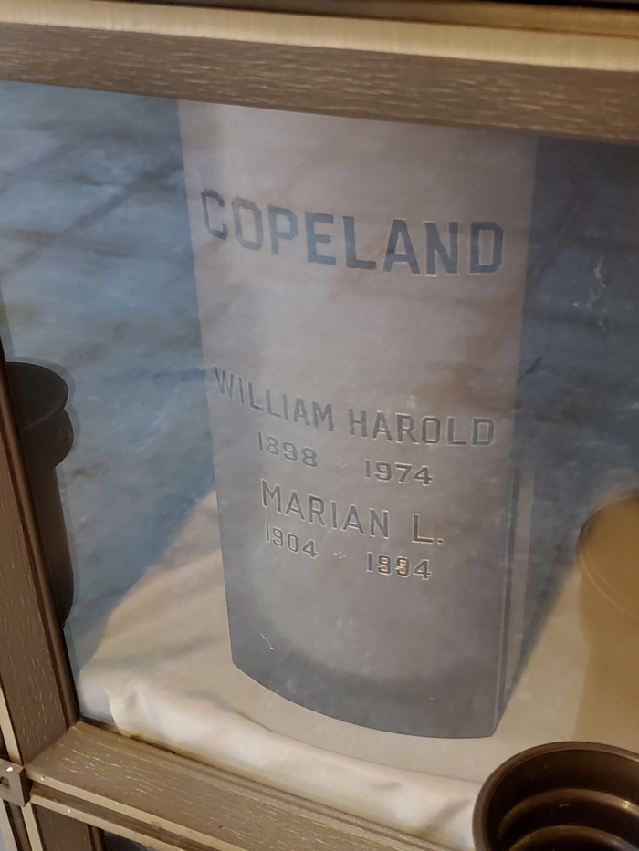 Marian Wood Copeland memorial, Class of 1922