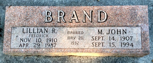 Maximillian Brand gravestone, Class of 1927