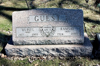 Muriel "Babe" Nagel Guest gravestone, Class of 1944