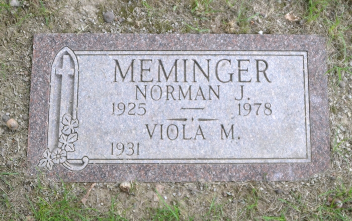 Norman Meminger gravestone, Class of 1944
