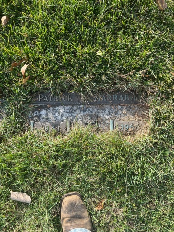Patrick Harrahill gravestone, Class of 1960