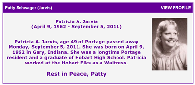 Patty Schwager Jarvis memorial, Class of 1980