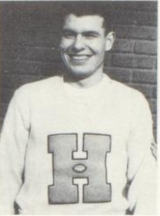 Roy Dixon, football pic from yearbook, Class of 1951