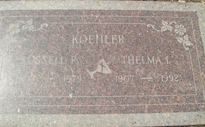 Russell Koehler gravestone, Class of 1922