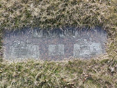 Russell Wettengel gravestone, Class of 1931