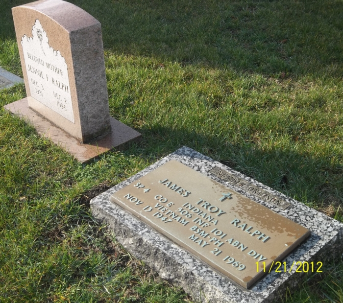 James Troy Ralph gravestone, Class of 1966