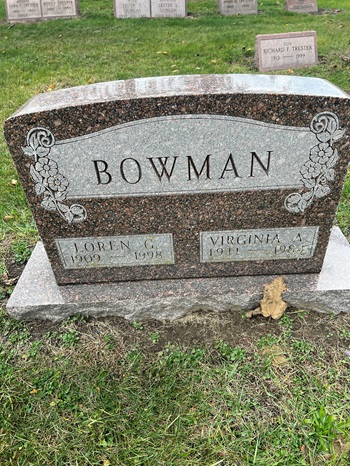 Virginia Verplank Bowman gravestone, Class of 1931