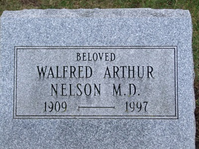 Walfred Nelson gravestone, Class of 1927