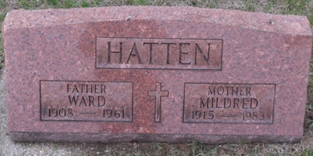 Ward Hatten gravestone, Class of 1927
