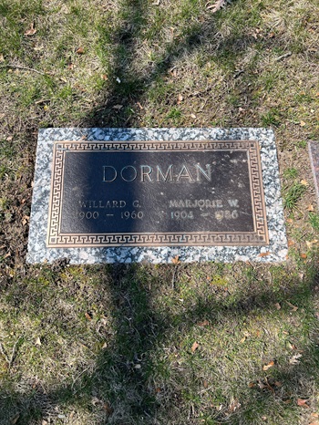 Willard Dorman gravestone, Class of 1919
