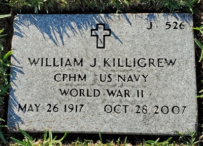 William Killigrew Jr. gravestone, Class of 1935