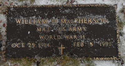 William MacPherson gravestone, Class of 1931