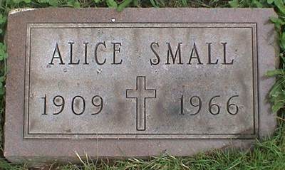 Alice Van Loon Small gravestone, Class of 1928