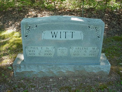 Arlene Alexander Witt gravestone, Class of 1947