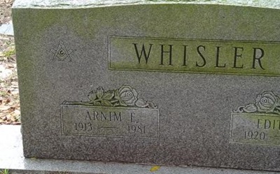 Arnim Whisler gravestone, Class of 1933