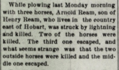 Arnold Ream obituary article, Class of 1905