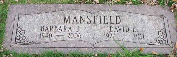 Barbara Runyon Mansfield gravestone, Class of 1958