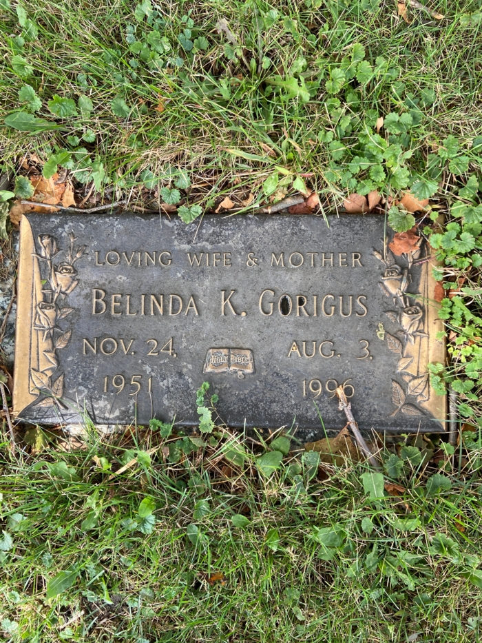 Belinda Sherrell Gorigus gravestone, Class of 1970