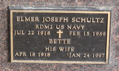 Bette King Schultz gravestone, Class of 1936