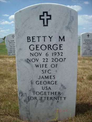 Betty Bryant George gravestone, Class of 1950