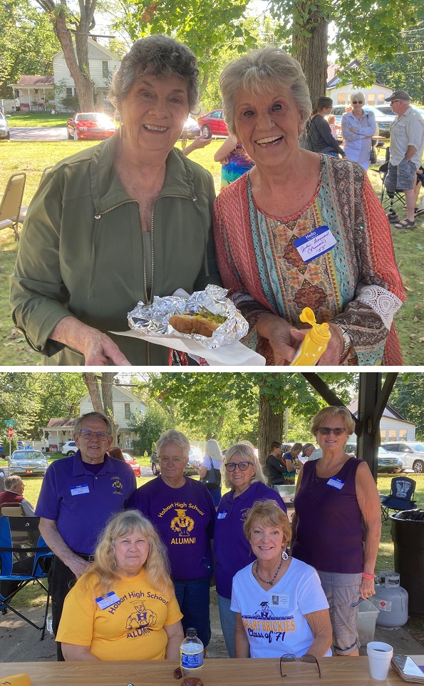 LIta Philpott Letnich and Julie Prosser Bannon, Class of 1955 (top), HHSAA board (bottom)